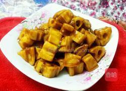 糖醋茄汁藕丁的做法图解10