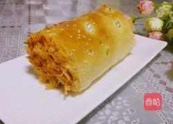 香葱肉松面包卷的做法图解11