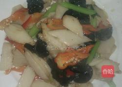 黑木耳炒山药的做法图解4