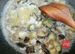 茄子打卤面的做法图解4