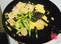 虾仁芦笋炒蛋的做法图解4