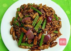 香煎蚕蛹的做法图解8