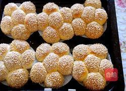 蔓越莓花形面包的做法图解12