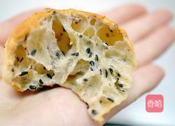 芝麻核桃麻薯面包的做法图解2