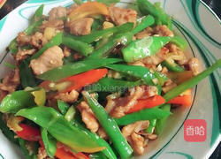 青椒炒肉的做法图解9