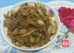 爆炒羊肉圆葱的做法图解3