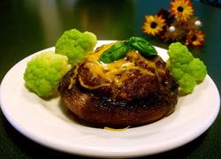 鲜烤香菇酿肉