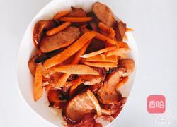 萝卜炒红肠的做法图解5