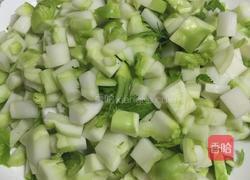 儿菜腊肉拌饭的做法图解2