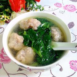 豆苗肉丸汤的做法[图]