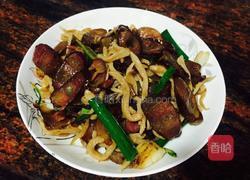 熏腊肠炒萝卜干的做法图解9