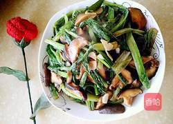 油麦菜烧香菇的做法图解7