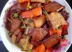 香干芹菜红椒炒回锅肉的做法图解6