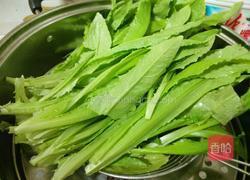 蒜烧油麦菜的做法图解1