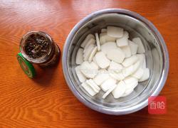 〖 雪菜肉丝炒年糕 〗的做法图解1