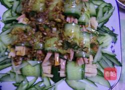 凉拌黄瓜卷火腿的做法图解5