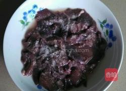 红椒姜丝炝肝片的做法图解2