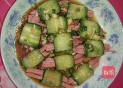 凉拌黄瓜卷火腿的做法图解4