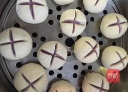 紫薯开花馒头的做法图解5