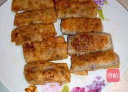 剩馄饨皮做春卷的做法图解5