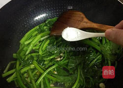 清炒油菜花的做法图解6