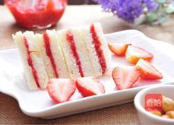 自制草莓酱三明治的做法图解4