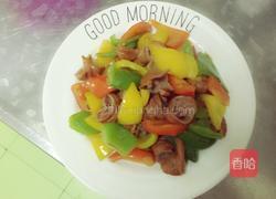 缤纷彩椒肥肠的做法图解8