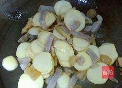 茨菇炒咸肉的做法图解5