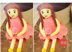 翻糖小女孩的做法图解15