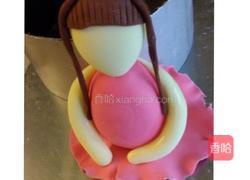 翻糖小女孩的做法图解9