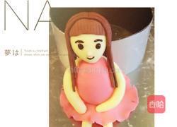 翻糖小女孩的做法图解14