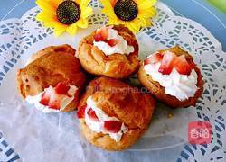 草莓奶油泡芙的做法图解12