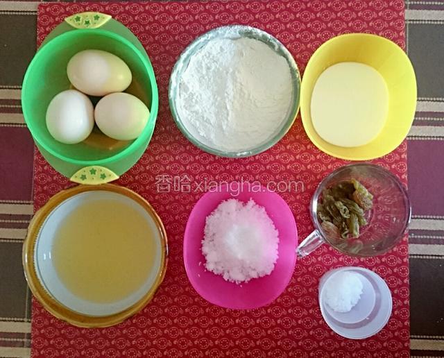 准备好所需食材