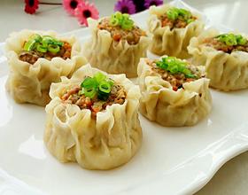 开口烧麦——香菇胡萝卜鲜肉馅[图]