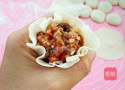 开口烧麦——香菇胡萝卜鲜肉馅的做法图解15