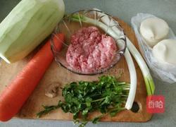 萝卜大葱猪肉水饺的做法图解1