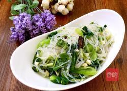椒油粉丝油菜的做法图解5