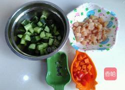 黄瓜炒鸡丁的做法图解1