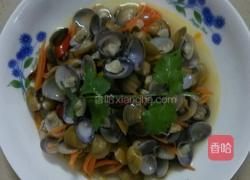 炒河蛤的做法图解9