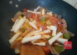 茄汁辣炒年糕的做法图解9