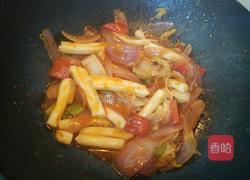 茄汁辣炒年糕的做法图解10