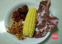 虫草花玉米排骨汤的做法图解1