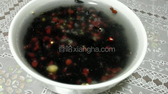 所有豆类与黑米清水泡至一宿！