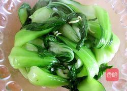 虾仁扒油菜的做法图解7