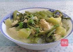 雪里蕻炖豆腐的做法图解5