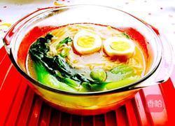 青菜鸡蛋面的做法图解10