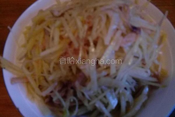 土豆丝炒肉