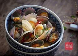 酒蒸文蛤的做法图解9