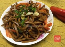 炒油腐丝的做法图解6