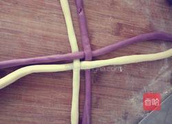 紫薯绣球馒头的做法图解2